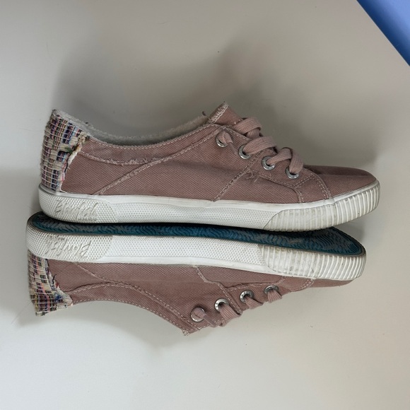 Blowfish Malibu Pink Multicolor Patchwork Canvas Sneakers - Picture 10 of 10